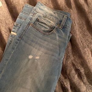 American Eagle artist crop jeans